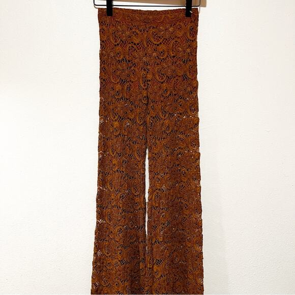 Nightcap Dixie Bells French Lace Mocha XS Mid Rise Full Stretch Brown Lined - Picture 4 of 7